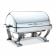 Walco 54120CR 8 Qt. Grandeur Roll Top Rectangular Stainless Steel Chafer