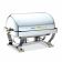 Walco 54120G 8 Qt. Grandeur Rectangular 18/10 Stainless Steel Chafer with Gold Legs And Handles
