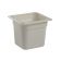 Cambro 66CW148 6" Deep White Polycarbonate 1/6 Size Camwear Food Pan - 2.4 Quart Capacity 