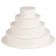 Matfer 681921 Round ABS Plastic 13" High Stackable French-Style Wedding Cake Entremets Stand Set