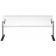 Cal-Mil 751-6 Single-Face 72" Wide Acrylic Portable Adjustable Angle Sneezeguard With Metal Frame