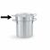 Vollrath 77133 Stainless Steel 20 Qt. Inset for 77130 Double Boiler Set