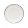 Tablecraft 80018 8" Round Enamelware Plate - Porcelain, Creamy White