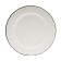 Tablecraft 80019 10" Round Enamelware Plate - Porcelain, Creamy White