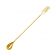 Spill-Stop 830-22 Gold-Plated 11-4/5" Trident Mixing Bar Spoon