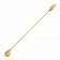 Spill-Stop 840-22 Gold-Plated 15-3/4" Trident Mixing Bar Spoon