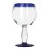 Libbey 92309 Aruba 16 oz. Round Cocktail Glass with Cobalt Blue Rim and Base - 12/Case