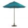 Grosfillex 98824131 Windmaster 9 Foot Turquoise Fiberglass Umbrella with 1 1/2" Aluminum Pole
