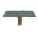 Grosfillex 99530025 Granite Green 24" x 32" Rectangular Molded Melamine Outdoor Table Top