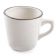 CAC AZ-1 7 oz. Ceramic Arizona Narrow Rim Tall Coffee Cup/Brown Speckled