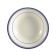 CAC BLU-11 5 oz. Ceramic Rolled Edge Blue Line Fruit Dish/American White