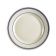 CAC BLU-16 10.5" Ceramic Rolled Edge Blue Line Plate/American White