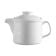 CAC BST-TP 15 oz. Porcelain Embossed Boston Teapot/Super White