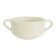 CAC GAD-46 6 oz. Porcelain Embossed Garden State Bouillon with Handles/Bone White