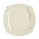 CAC GAD-SQ16 10.25" Porcelain Garden State Square Dinner Plate/Bone White