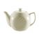 CAC GAD-TP 15 oz. Porcelain Embossed Garden State Teapot/Bone White