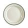 CAC GS-8 9" Ceramic Greenbrier Dinner Plate with Green Band/American White