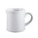 CAC HAR-75-P Clinton 7.5 oz. Bright White Rolled Edge Hartford Porcelain Mug