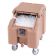 Cambro ICS100L4S157 Coffee Beige SlidingLid Standard Height 100 Lb Portable Ice Caddy w/ 5" Swivel Casters