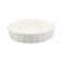 CAC QCD-5 5" Festiware White Fluted Porcelain Quiche Dish