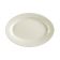 CAC REC-34 9.38" Ceramic Rolled Edge Oval Platter/American White