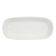 CAC REC-RT16 10" Ceramic Rolled Edge Rectangular Platter/American White