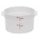 Cambro RFS2148 White 2 Qt Round Polyethylene Food Storage Container