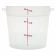 Cambro RFS6PP190 Translucent 6 Qt Polypropylene Round Food Storage Container