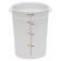Cambro RFS8148 White 8 Qt Round Polyethylene Food Storage Container
