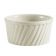 CAC RKF-8-S 8 oz. RKF Porcelain Round Fluted Souffle Bowl/Bone White