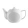 CAC RSV-TP 15 oz. Porcelain Roosevelt Embossed Teapot/Super White