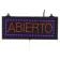 Aarco ABI08S 16-1/8" x 6-3/4" LED "ABIERTO" Sign With 3 Display Modes