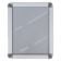 Aarco DSN1185 8 1/2" x 11" Satin Aluminum Deluxe Snap Frame with Round Corners