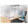 Aarco EUSS242330 Clear 24" High x 23" Wide x 30" Deep 5 mm Thick Acrylic Extended "U" Shaped Desk Top Spread Protection Shield