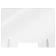 Aarco FPS1824PC-3 Pass-Thru Clear Polycarbonate 18" High x 24" Wide Freestanding Protection Shield