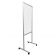 Aarco GAWPC8430 Polycarbonate Window 84" High x 30" Wide Lightweight Mobile Stand By Me Protection Shield With Aluminum Tubing And 4 Swivel Casters