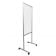 Aarco GAWPC8440 Polycarbonate Window 84" High x 40" Wide Lightweight Mobile Stand By Me Protection Shield With Aluminum Tubing And 4 Swivel Casters