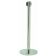 Aarco HC-10_GN Chrome 40" Crowd Control / Guidance Stanchion with 120" Green Retractable Belt
