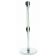 Aarco HC-27_GN Chrome 40" Crowd Control / Guidance Stanchion with Dual 84" Green Retractable Belts