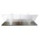 Aarco HSS249630 Clear 24" High x 96" Wide x 30" Deep 5 mm Thick Acrylic "H" Shaped Table Top Spread Protection Shield
