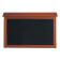 Aarco PLD3045TL-5 30" x 45" Cedar Outdoor Plastic Lumber Message Center with Letter Board - Single Top Hinged Door
