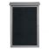Aarco PLD4832L-2 48" x 32" Light Grey Outdoor Plastic Lumber Message Center with Letter Board - Single Hinged Door