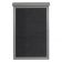 Aarco PLD5438L-2 54" x 38" Light Grey Outdoor Plastic Lumber Message Center with Letter Board - Single Hinged Door
