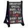 Aarco RAF-3 24" x 36" Roll A-Frame Two Sided Black Letterboard with Stand and Characters 