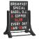 Aarco ROC-5 The Rocker Two Sided Black Letterboard with Stand and Characters - 24" x 36"