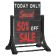 Aarco ROC-6 The Rocker Two Sided Black Letterboard with Stand and Deluxe Character Set - 24" x 36"