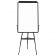 Aarco TE1BK 31" Black Portable Tripod Easel With Whiteboard And Flip Chart Clip