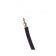 Aarco TR-65 Black 6' Stanchion Rope with Satin Ends for Rope Style Crowd Control / Guidance Stanchion