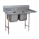 Advance Tabco 9-22-40-24R Two Compartment 72" Wide Regaline Sink With 24" Right Side Drainboard, Super Saver 900 Series