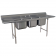 Advance Tabco 9-23-60-36RL 139” Three Compartment Stainless Steel Regaline Sink With Two Drainboards - Super Saver 9 Series